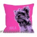 One Bella Casa Personalized Whisker Dog Yorkie Throw Pillow HMW9553